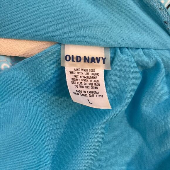 Old navy large one piece turquoise cowgirl bathingsuit - Picture 4 of 7